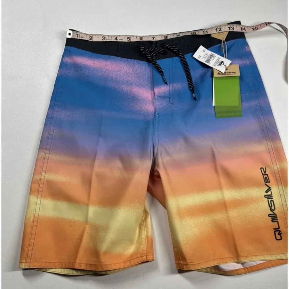 Quiksilver Boardshorts Youth Size‎ 28 Multicolor Swim Trunks Polyester Swimwear